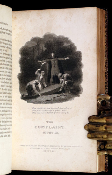 1817 Rare Illustrated Edition ~ The Complaint; or, Night Thoughts on Life, Death, and Immortality by Edward Young.
