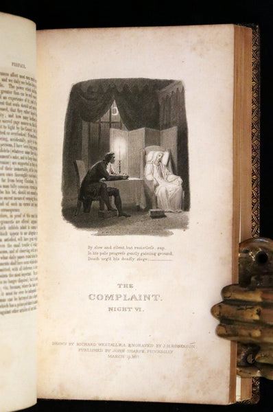 1817 Rare Illustrated Edition ~ The Complaint; or, Night Thoughts on Life, Death, and Immortality by Edward Young.