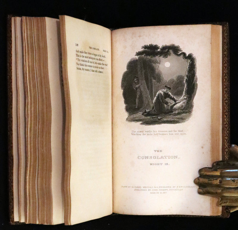 1817 Rare Illustrated Edition ~ The Complaint; or, Night Thoughts on Life, Death, and Immortality by Edward Young.