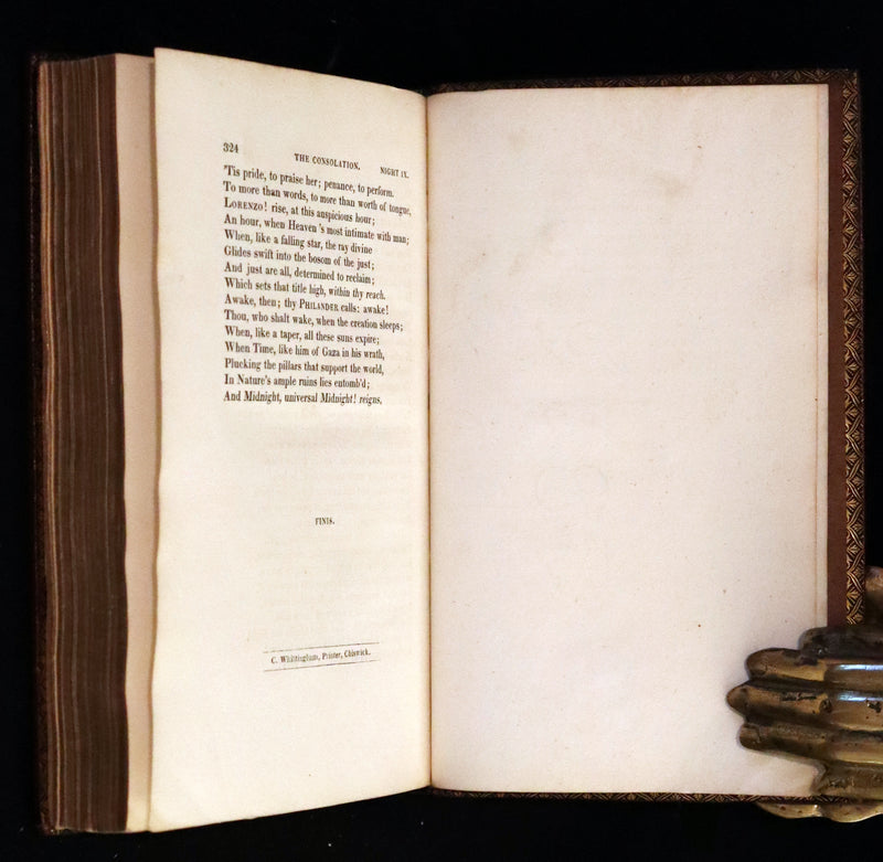 1817 Rare Illustrated Edition ~ The Complaint; or, Night Thoughts on Life, Death, and Immortality by Edward Young.