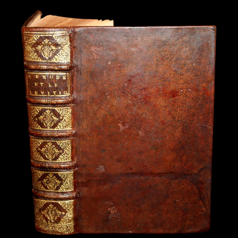 1690 Rare Latin French Bible - The Book of Exodus and Leviticus - L'Exode et Le Levitique.