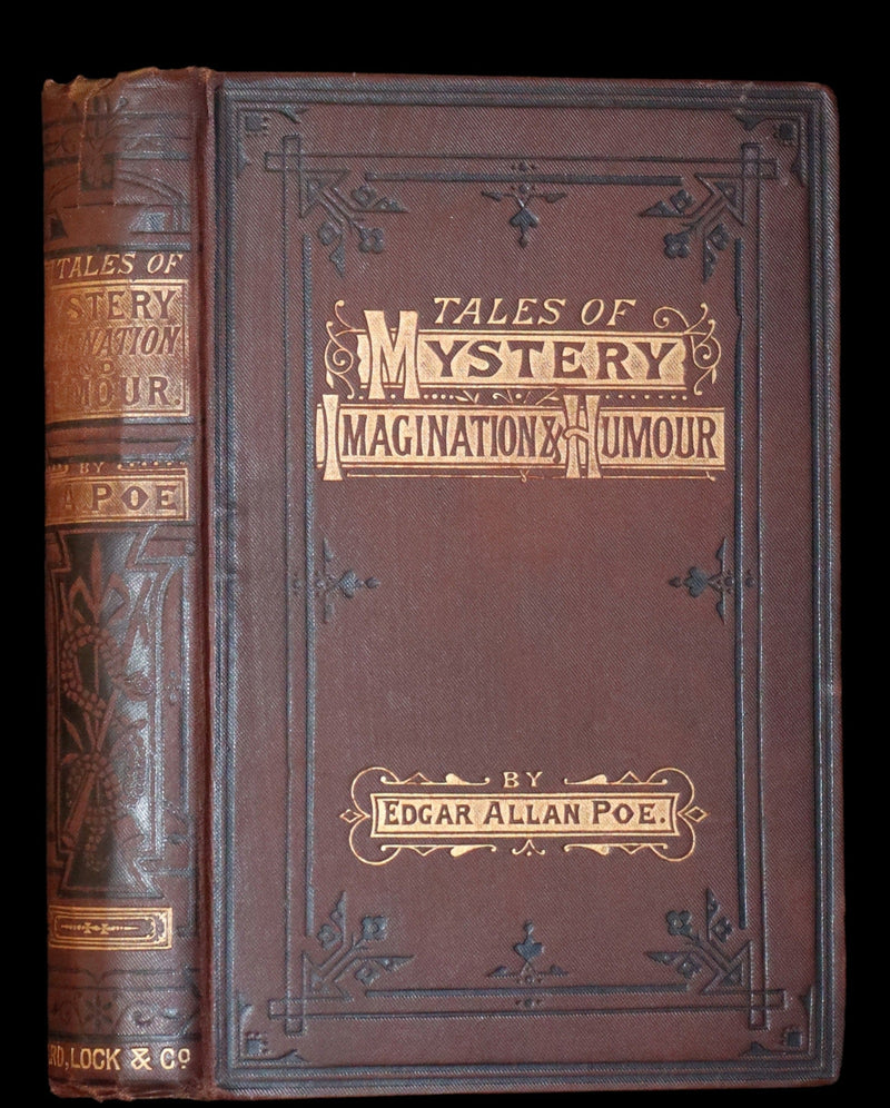 1878 Scarce Book - Edgar Allan POE Tales of Mystery, Imagination, and Humour. Illustrated.