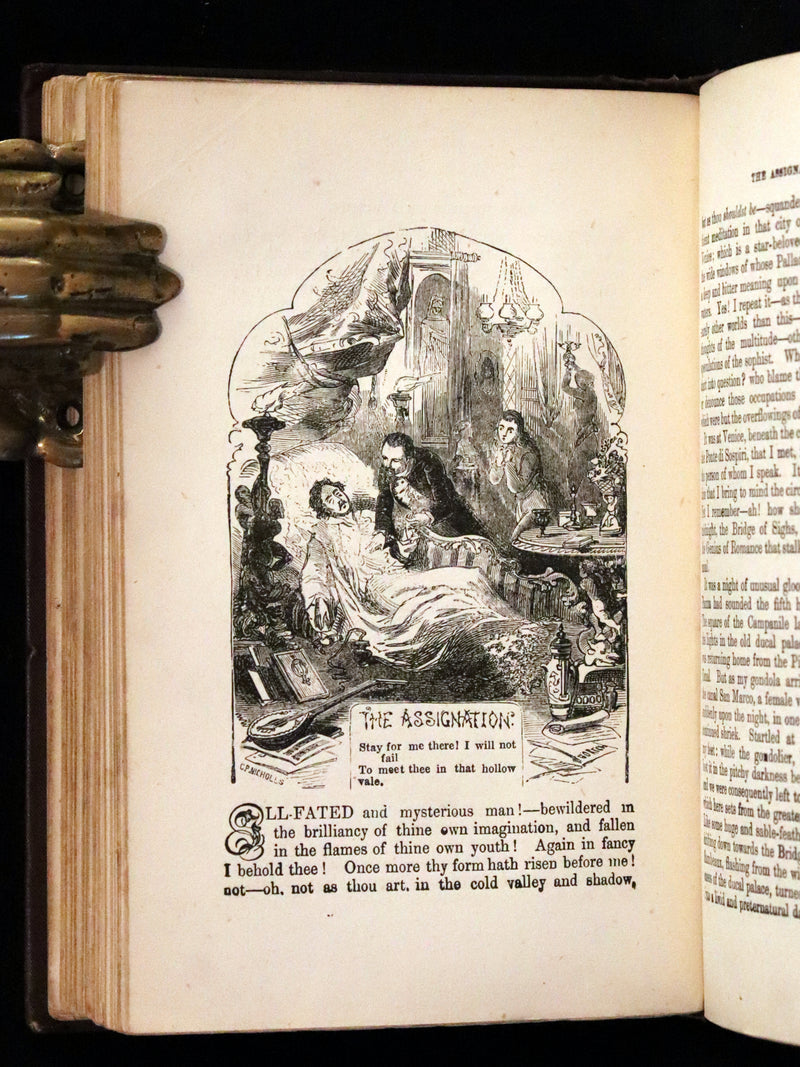 1878 Scarce Book - Edgar Allan POE Tales of Mystery, Imagination, and Humour. Illustrated.
