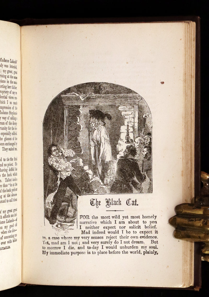1878 Scarce Book - Edgar Allan POE Tales of Mystery, Imagination, and Humour. Illustrated.