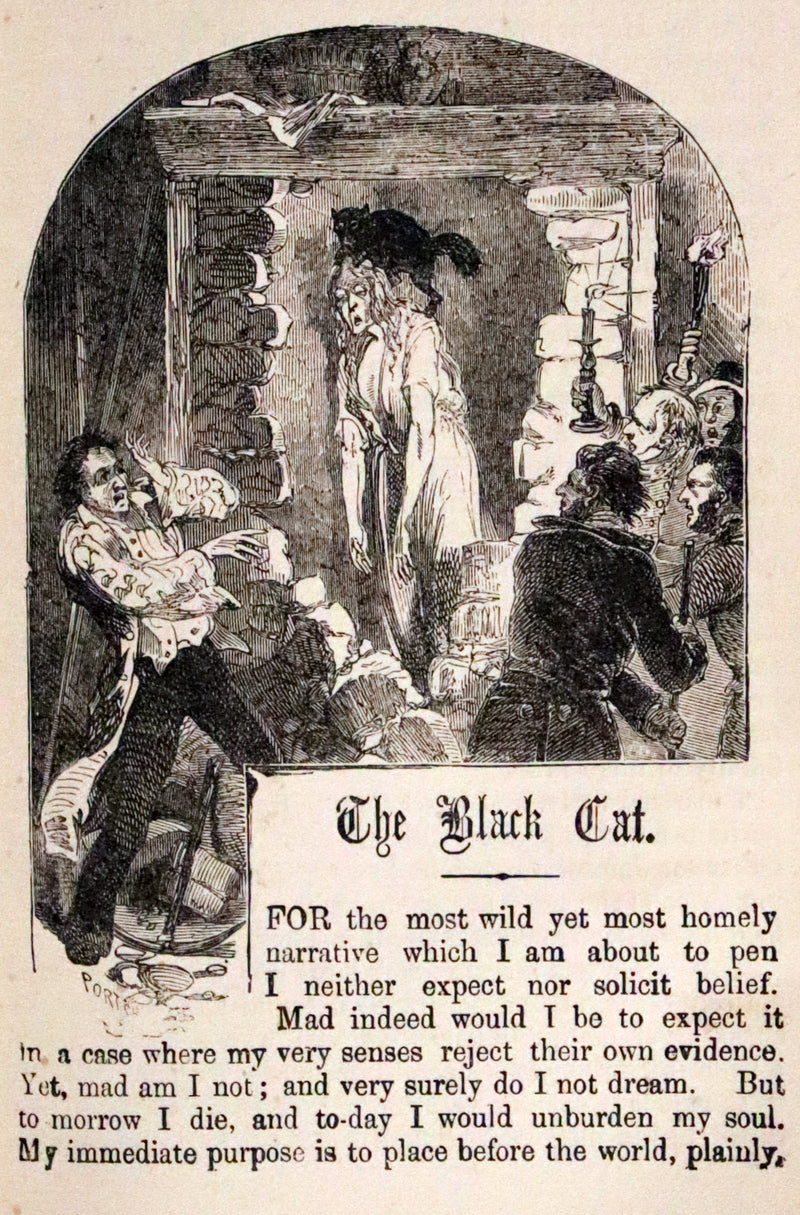 1878 Scarce Book - Edgar Allan POE Tales of Mystery, Imagination, and Humour. Illustrated.