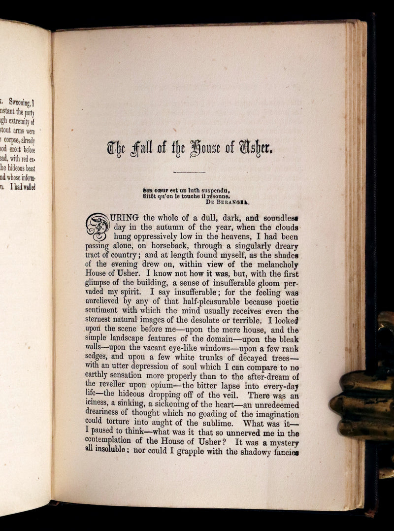 1878 Scarce Book - Edgar Allan POE Tales of Mystery, Imagination, and Humour. Illustrated.
