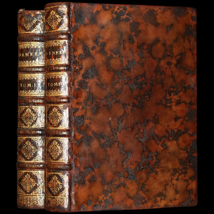 1682 Scarce Latin French Book set - La Genese - Bible's Book of Genesis.