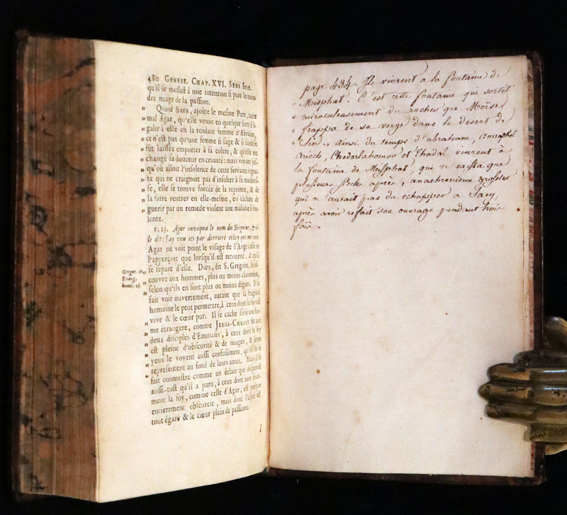 1682 Scarce Latin French Book set - La Genese - Bible's Book of Genesis.