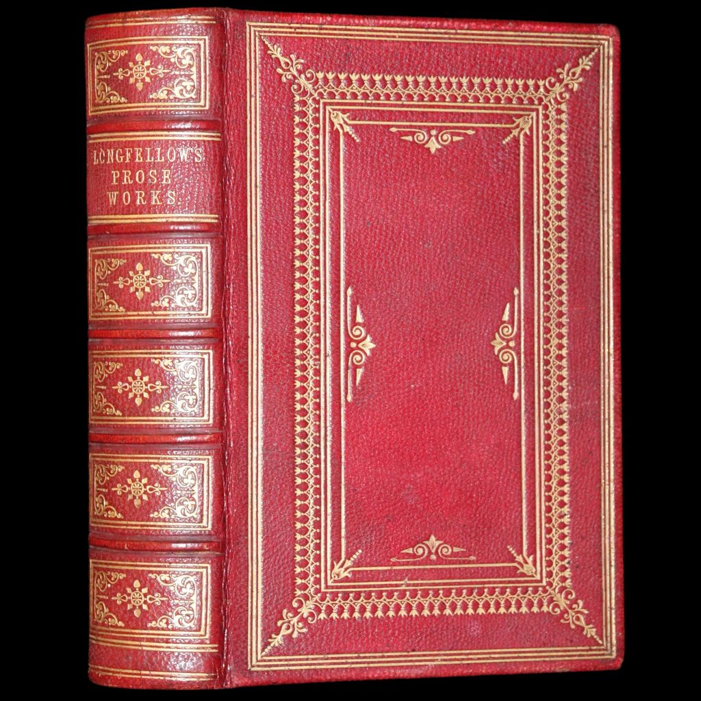 1857 Rare Victorian Book - The Prose Works of Longfellow Illustrated by Sir John Gilbert.