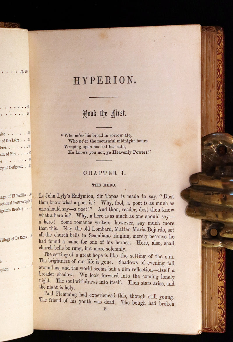 1857 Rare Victorian Book - The Prose Works of Longfellow Illustrated by Sir John Gilbert.