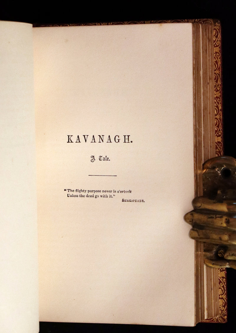 1857 Rare Victorian Book - The Prose Works of Longfellow Illustrated by Sir John Gilbert.