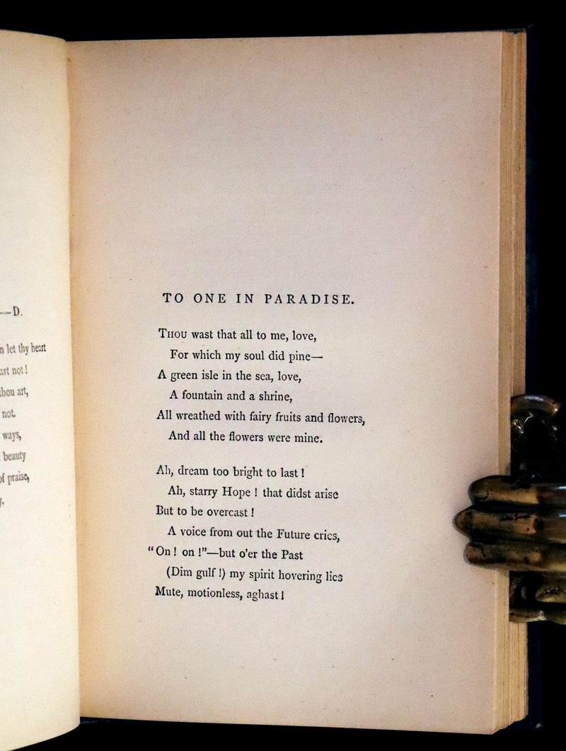 1880 Rare Book - Complete Poems by Edgar Allan POE (The Raven, Lenore, Ulalume, ...).