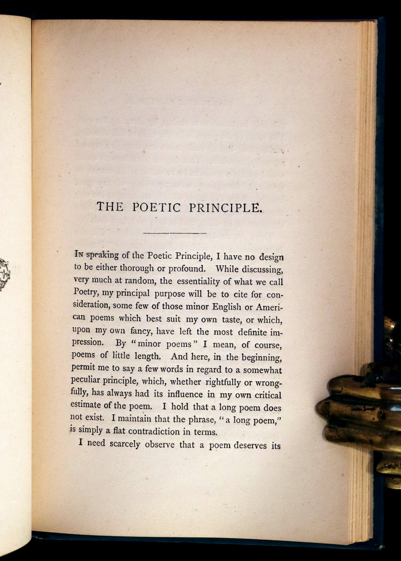 1880 Rare Book - Complete Poems by Edgar Allan POE (The Raven, Lenore, Ulalume, ...).
