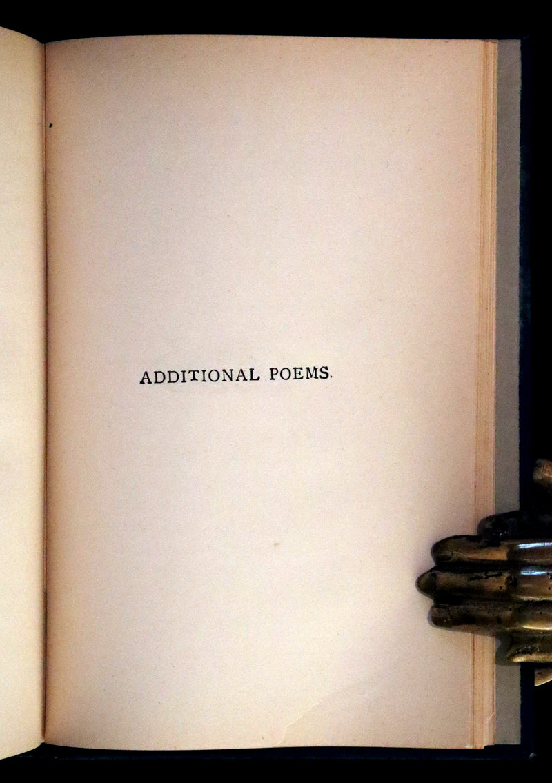 1880 Rare Book - Complete Poems by Edgar Allan POE (The Raven, Lenore, Ulalume, ...).