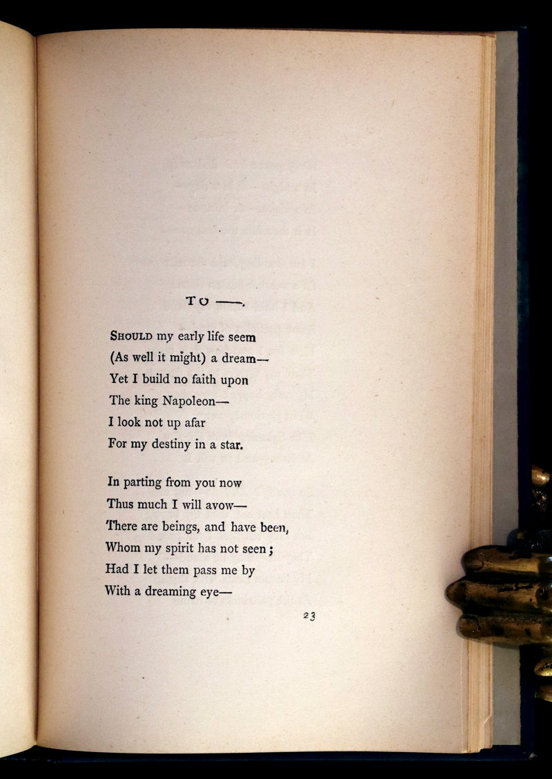1880 Rare Book - Complete Poems by Edgar Allan POE (The Raven, Lenore, Ulalume, ...).