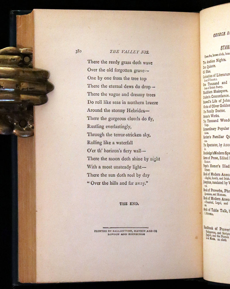 1880 Rare Book - Complete Poems by Edgar Allan POE (The Raven, Lenore, Ulalume, ...).