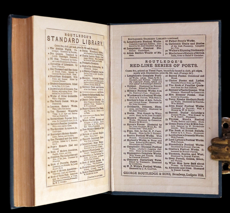 1880 Rare Book - Complete Poems by Edgar Allan POE (The Raven, Lenore, Ulalume, ...).