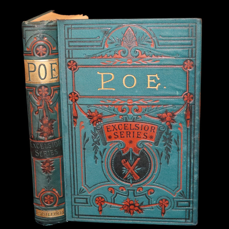 1880 Rare Book - Complete Poems by Edgar Allan POE (The Raven, Lenore, Ulalume, ...).