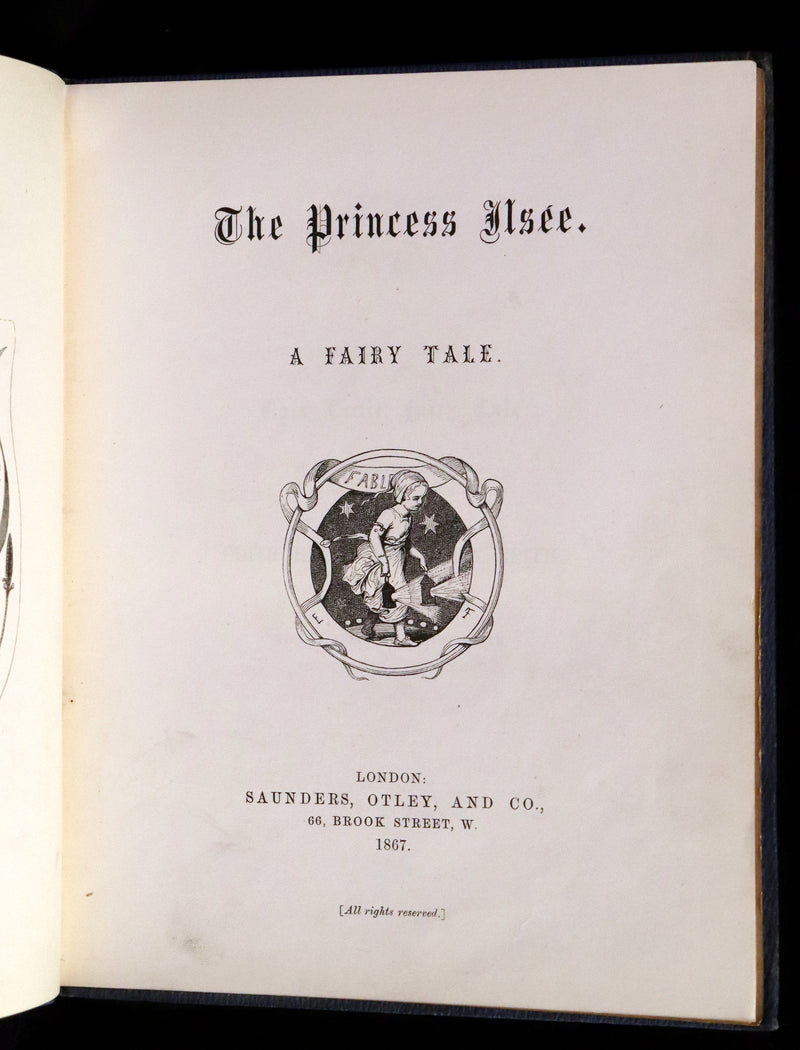 1867 Scarce First English Edition - The Princess Ilsée, A Fairy Tale by Marie Petersen.