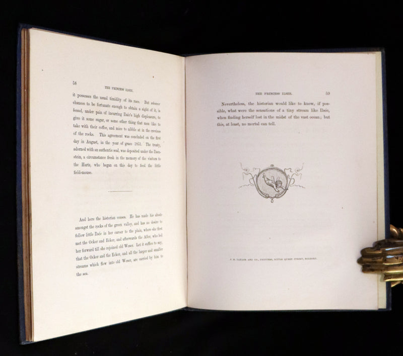 1867 Scarce First English Edition - The Princess Ilsée, A Fairy Tale by Marie Petersen.