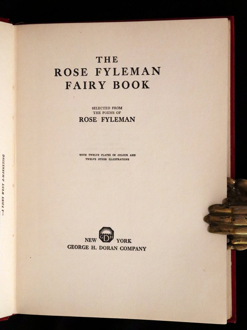 1923 Rare First Edition - The Rose Fyleman Fairy Book Illustrated by Hilda T. Miller.
