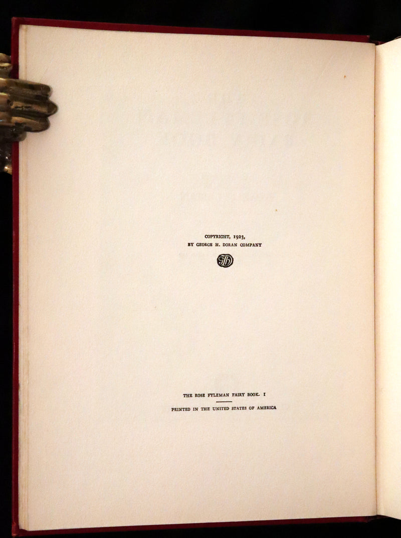 1923 Rare First Edition - The Rose Fyleman Fairy Book Illustrated by Hilda T. Miller.