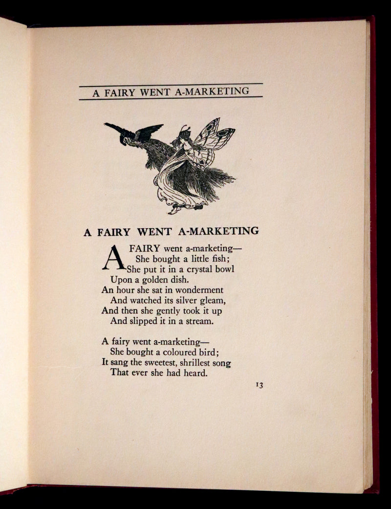 1923 Rare First Edition - The Rose Fyleman Fairy Book Illustrated by Hilda T. Miller.