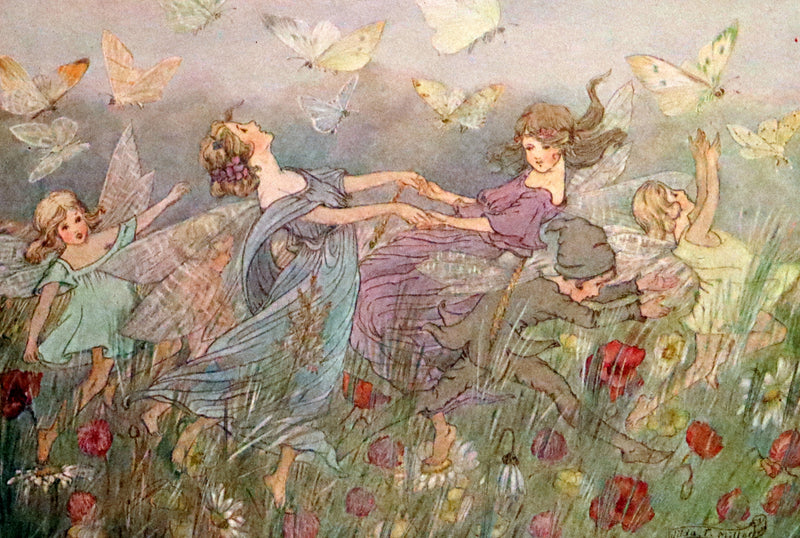 1923 Rare First Edition - The Rose Fyleman Fairy Book Illustrated by Hilda T. Miller.