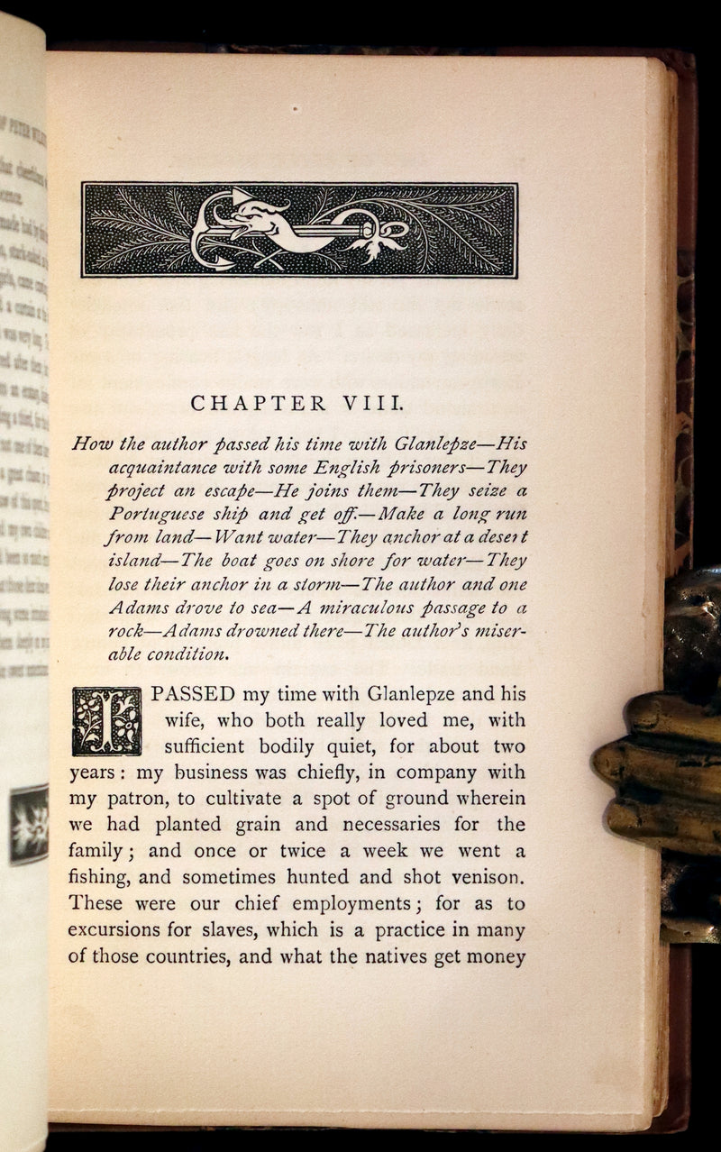 1884 Rare Book set - THE LIFE & ADVENTURES OF PETER WILKINS, Utopian & Early Science Fiction Masterpiece.