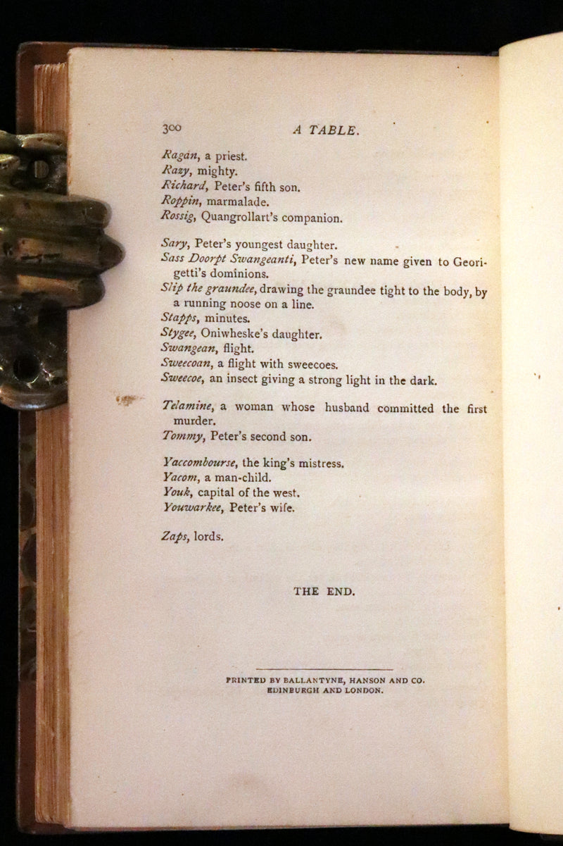 1884 Rare Book set - THE LIFE & ADVENTURES OF PETER WILKINS, Utopian & Early Science Fiction Masterpiece.