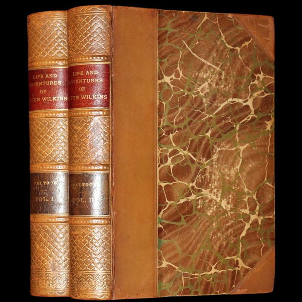 1884 Rare Book set - THE LIFE & ADVENTURES OF PETER WILKINS, Utopian & Early Science Fiction Masterpiece.