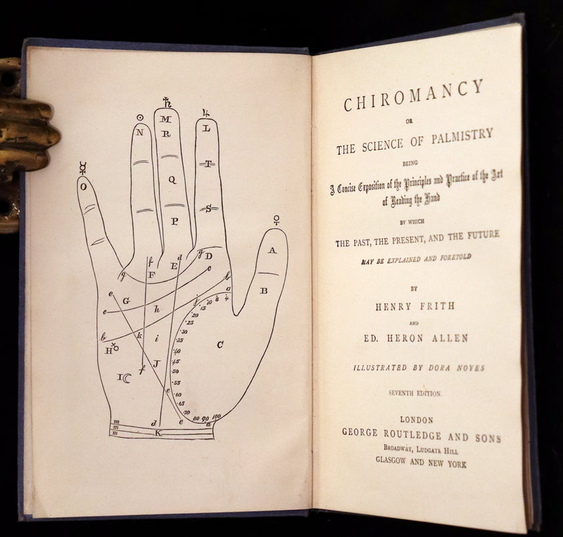 1890 Scarce Book - CHIROMANCY, The Science of Palmistry by Henry Frith. Illustrated.