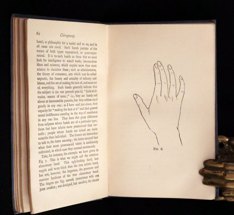 1890 Scarce Book - CHIROMANCY, The Science of Palmistry by Henry Frith. Illustrated.