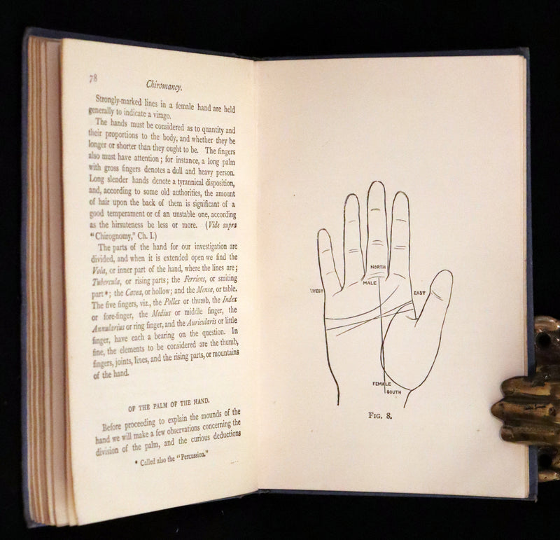 1890 Scarce Book - CHIROMANCY, The Science of Palmistry by Henry Frith. Illustrated.