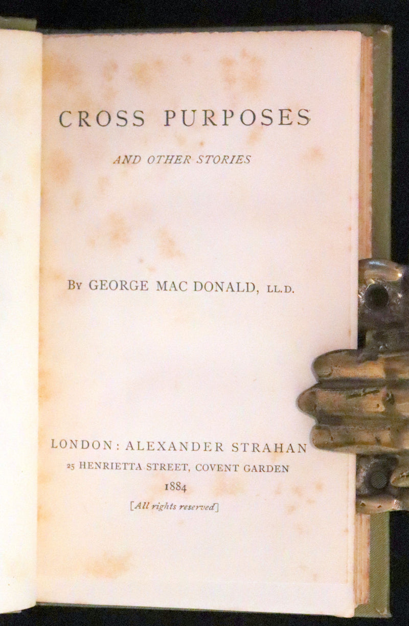1884 Scarce Edition - Cross Purposes and other Fairy Tales by George MacDonald.
