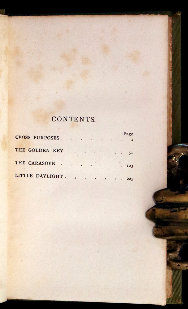 1884 Scarce Edition - Cross Purposes and other Fairy Tales by George MacDonald.