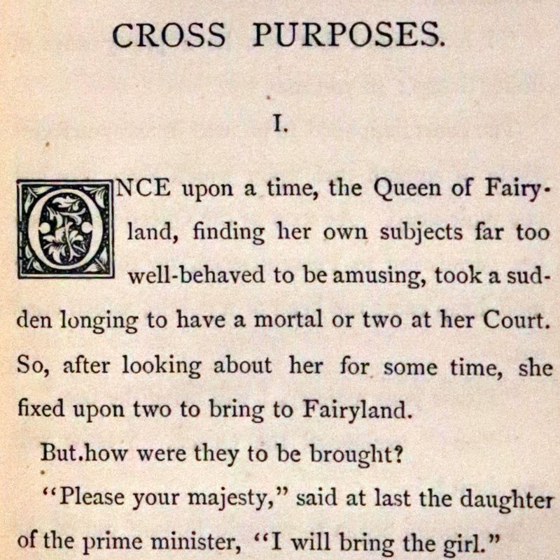 1884 Scarce Edition - Cross Purposes and other Fairy Tales by George MacDonald.