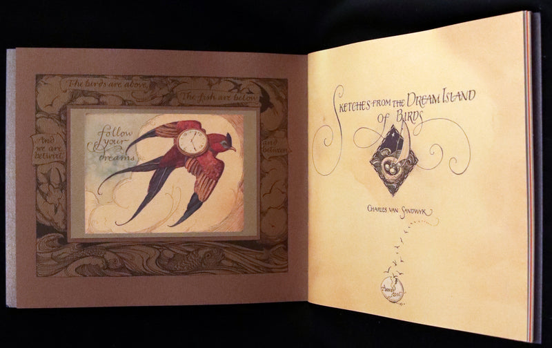 2005 Rare Signed First Edition - Sketches from the Dream Island of Birds by Charles van Sandwyk.