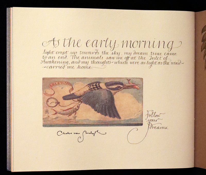 2005 Rare Signed First Edition - Sketches from the Dream Island of Birds by Charles van Sandwyk.