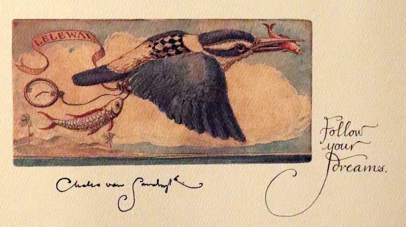 2005 Rare Signed First Edition - Sketches from the Dream Island of Birds by Charles van Sandwyk.