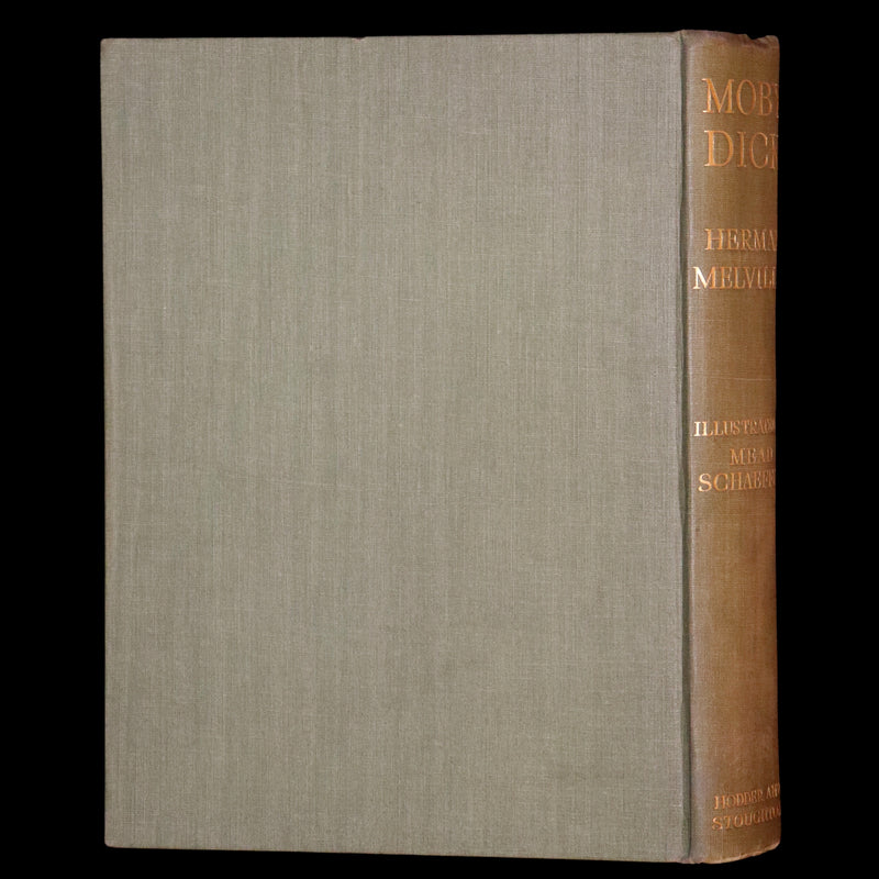 1923 Scarce Book - MOBY DICK or The White Whale by Herman Melville. First Edition illustrated by Mead Schaeffer.