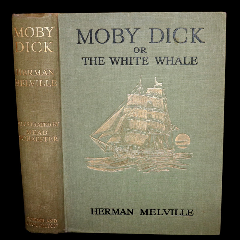 1923 Scarce Book - MOBY DICK or The White Whale by Herman Melville. First Edition illustrated by Mead Schaeffer.