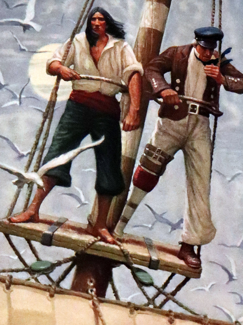 1923 Scarce Book - MOBY DICK or The White Whale by Herman Melville. First Edition illustrated by Mead Schaeffer.