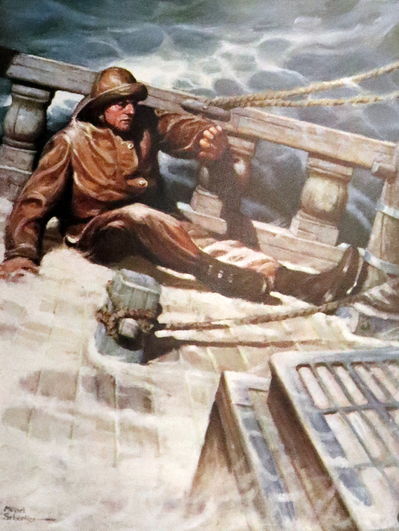 1923 Scarce Book - MOBY DICK or The White Whale by Herman Melville. First Edition illustrated by Mead Schaeffer.