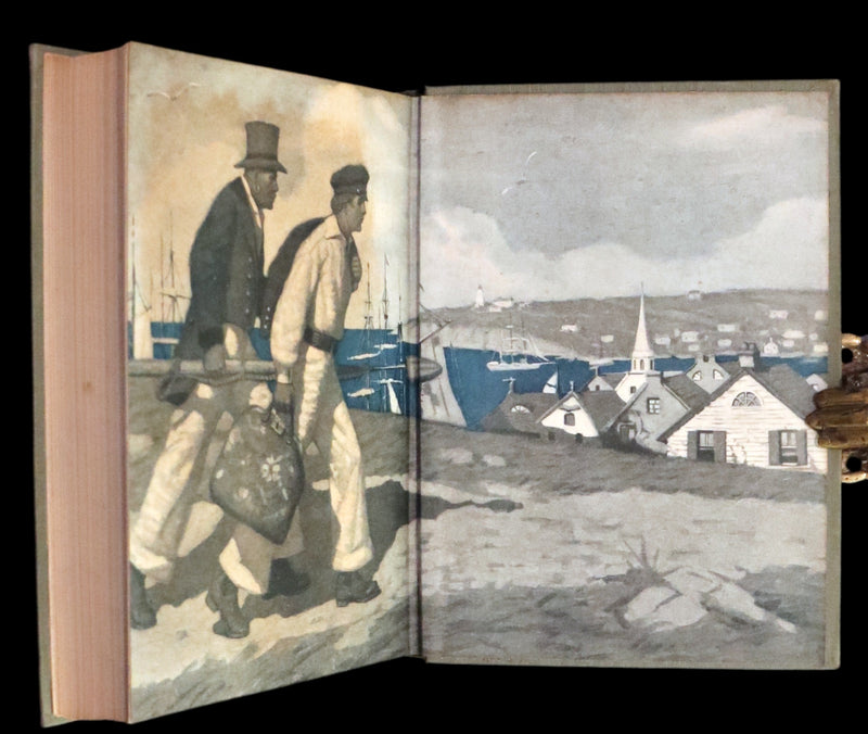 1923 Scarce Book - MOBY DICK or The White Whale by Herman Melville. First Edition illustrated by Mead Schaeffer.