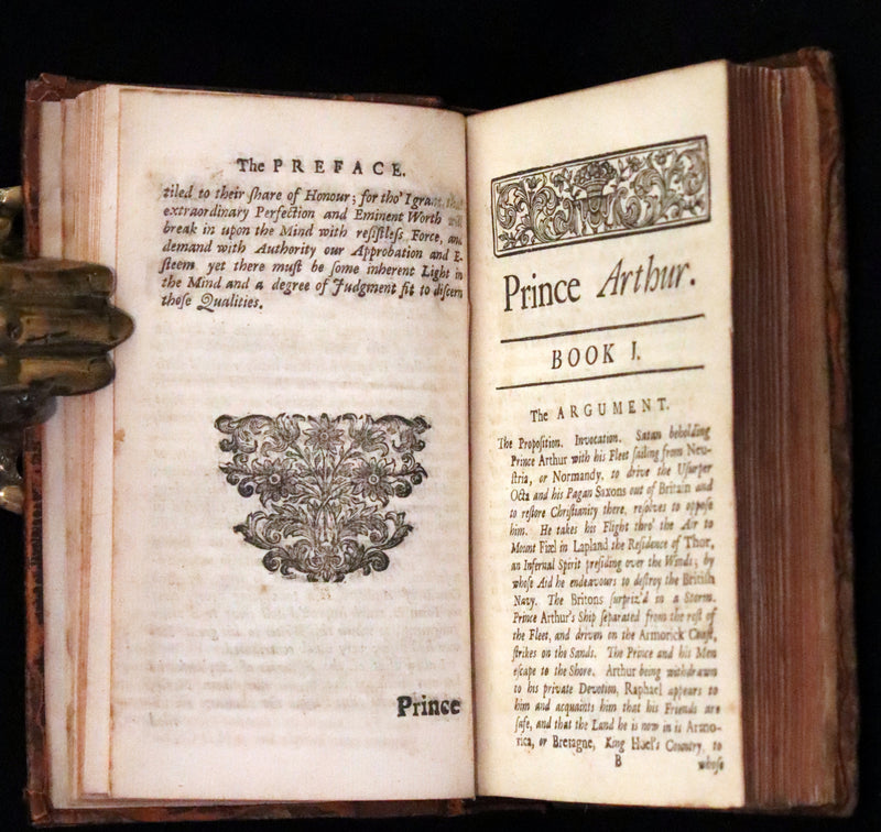 1714 Scarce  Book - Prince ARTHUR An Heroick Poem by Sir Richard Blackmore. KING ARTHUR.