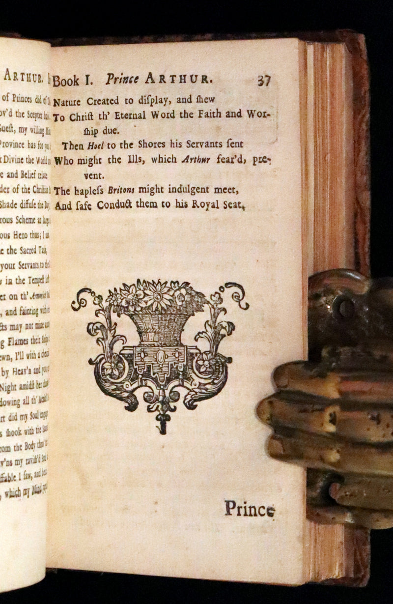 1714 Scarce  Book - Prince ARTHUR An Heroick Poem by Sir Richard Blackmore. KING ARTHUR.