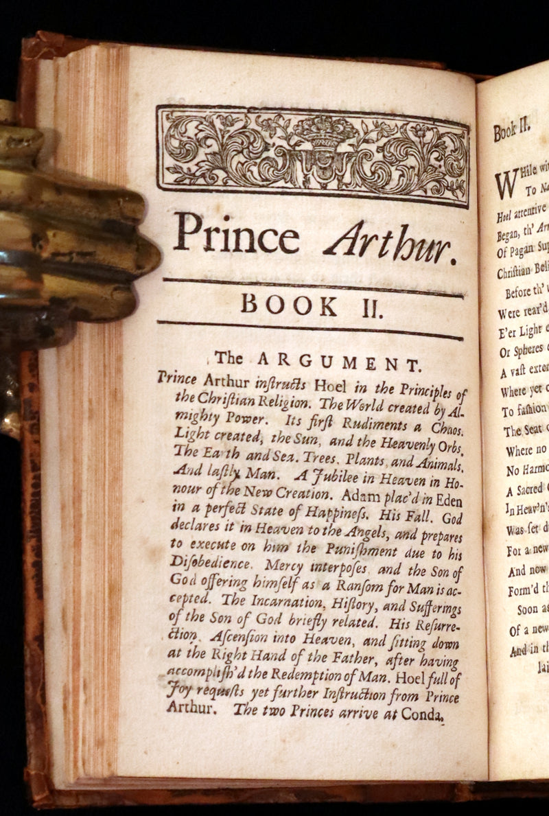 1714 Scarce  Book - Prince ARTHUR An Heroick Poem by Sir Richard Blackmore. KING ARTHUR.