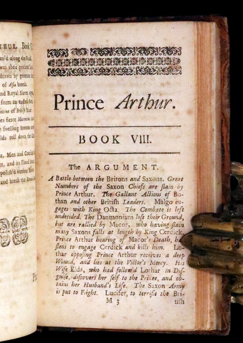 1714 Scarce  Book - Prince ARTHUR An Heroick Poem by Sir Richard Blackmore. KING ARTHUR.