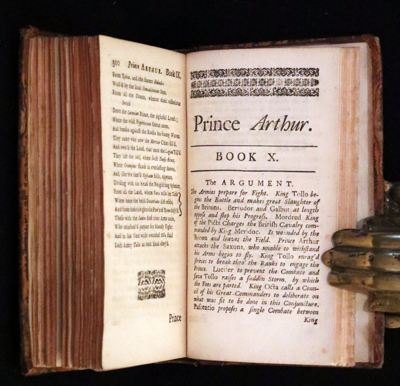 1714 Scarce  Book - Prince ARTHUR An Heroick Poem by Sir Richard Blackmore. KING ARTHUR.